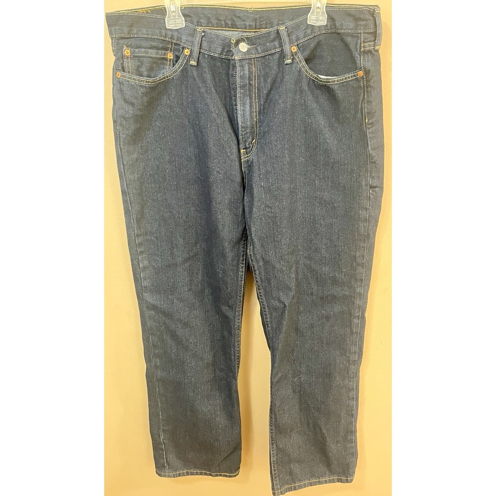 Levi's 514 Men's W40 x L30 Dark Blue Denim Straight Fit Jeans Good Condition